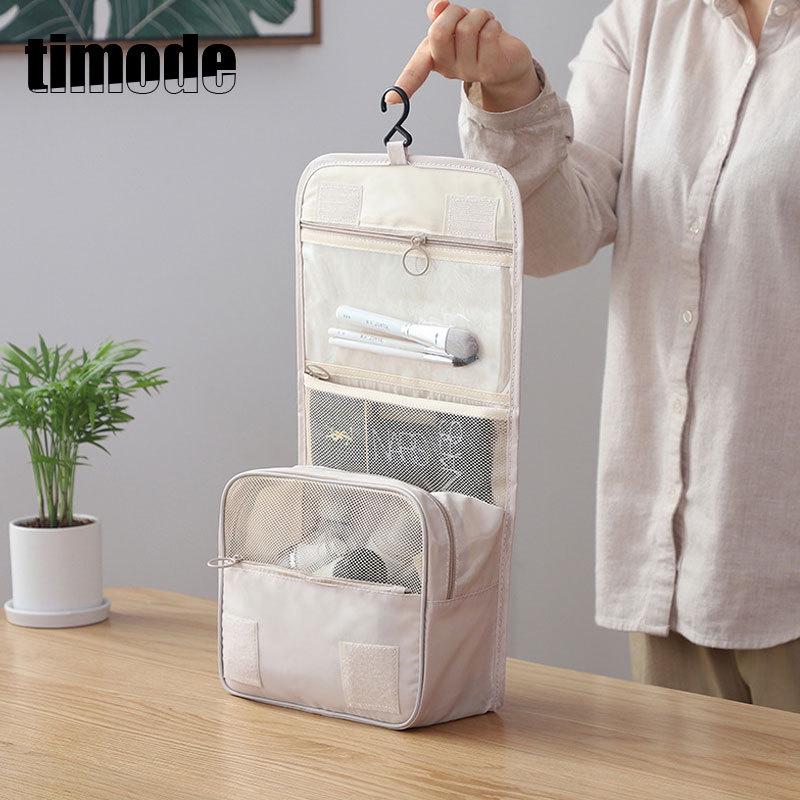 2023 Travel Hook Wash Bag with Wet/Dry Separation and Large Capacity Makeup Storage