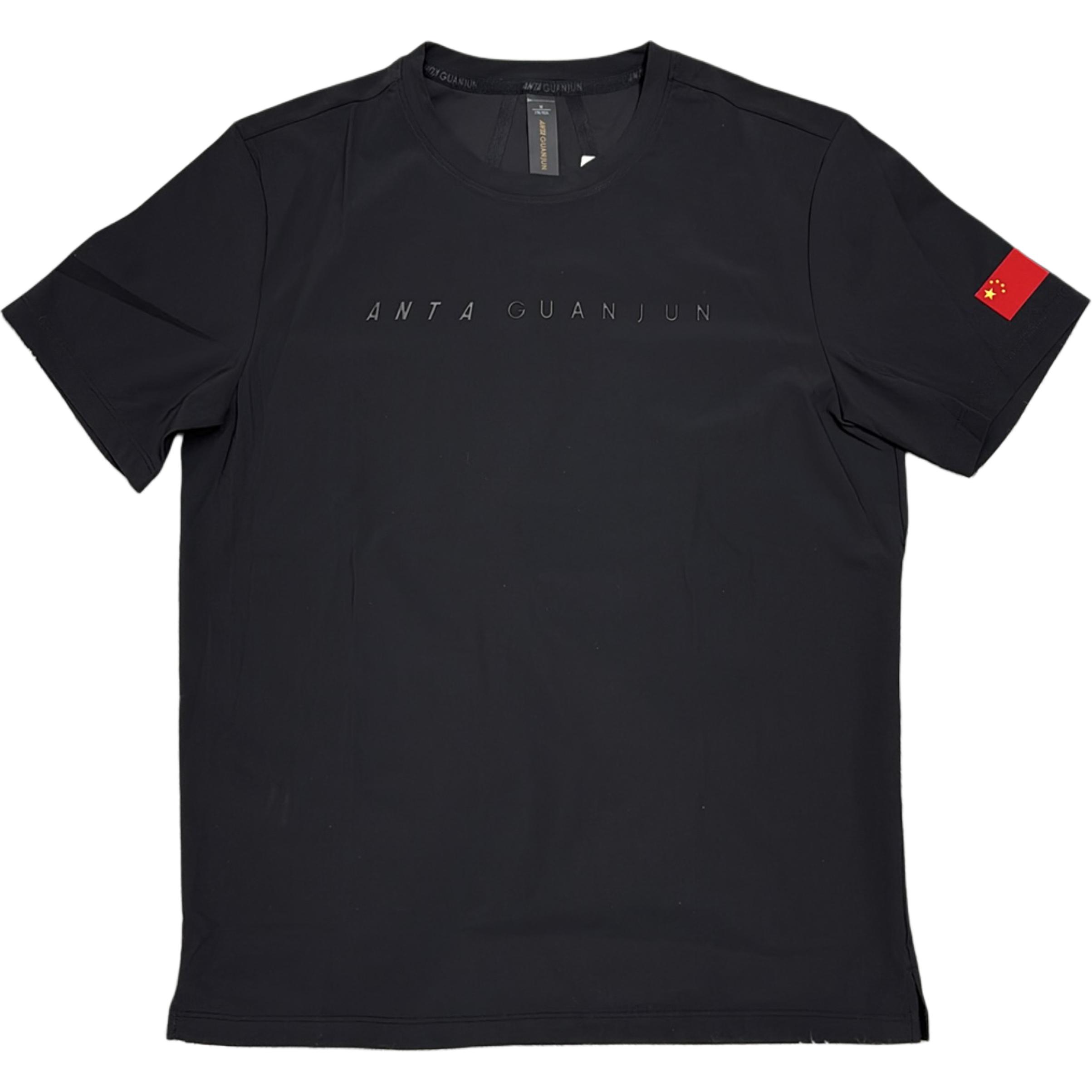 

Anta Champion All-Weather Series Letter Round Neck Casual Comfortable Simple Versatile Short Sleeve Knit Top Men tops 152430122-2 S