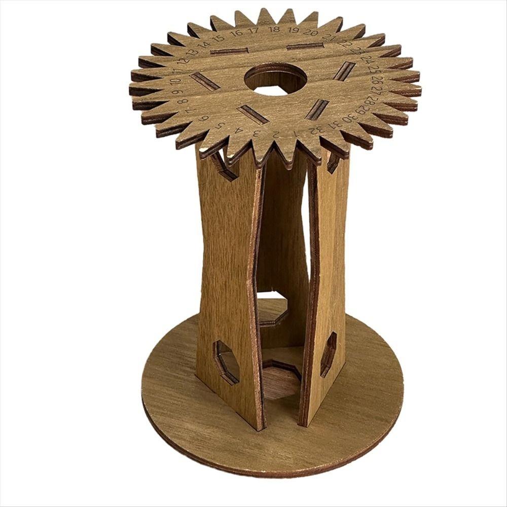 

с деревянными ручками Деревянный диск для плетения шнура Ручной станок для плетения веревки Настольный коричневый