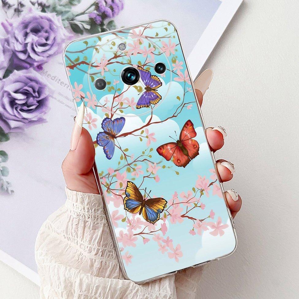 For Realme 11 Pro Plus RMX3740 RMX3741 Cover For Realme 11 Pro+ Case Simple Fashion Letters A-Z Pattern Design Silicone Bumper