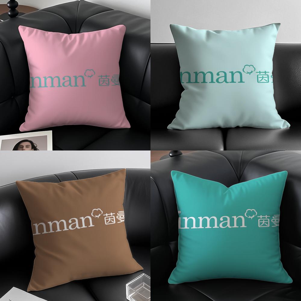 Minimalist IINMANS Casual Fashion Cushion Cover Pillow Case Antidustmite Invisible zipper silky plush cushion