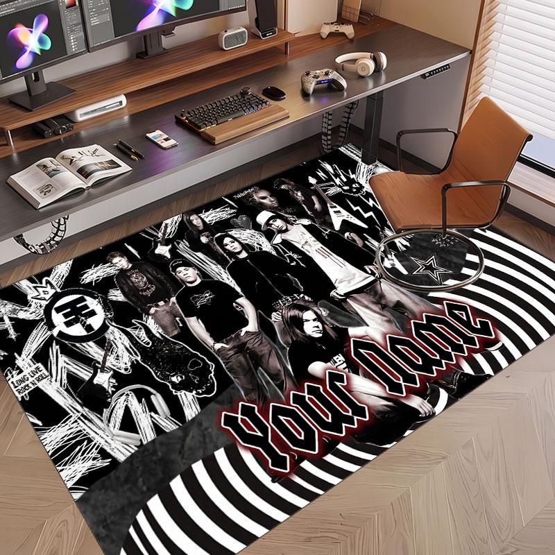 Custom Name Crystal Velvet Rug,Tokio Hotel Comfortable Anti Slip Floor Mat For Room Decoration