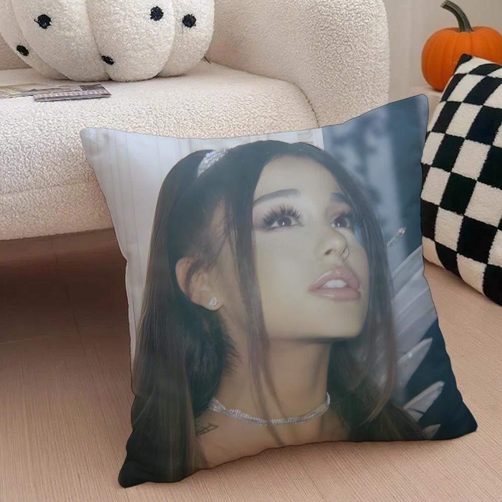 Capa de Almofada Ariana Grande Fronha de Linho Almofada Macia Respirável Protetora Decoração de Sala de Estar