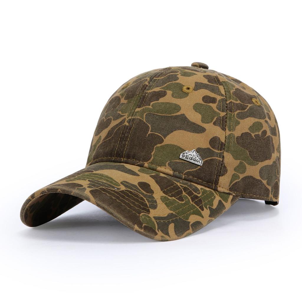 Sport Retro Camouflage Baseballkappe Herren und Damen Vielseitig Weiches Oberteil Sonnenschutz Sonnenhut Kappe Trendiges Tooling Wind Outdoor