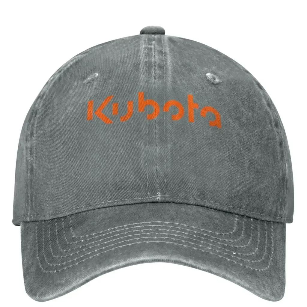 Kubota Denim Denim Baseballová čepice Populární logo Venkovní ochrana proti slunci Trucker čepice Jarní Párová Dámská Ležérní Designová Snapback čepice