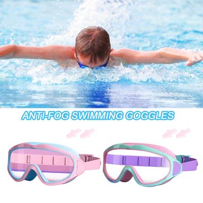 Kids Swim Goggles Anti-Fog Anti-UV Wide View Swimming Goggles Leakproof Youth
