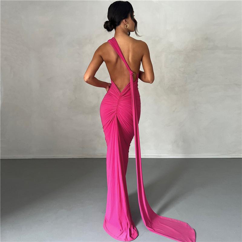 Trendyol Abito Da Donna Slim Aderente Girocollo Collo Alto