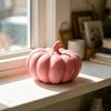 Halloween Pumpkin Ornaments, Resin Delicate Texture Stable Sculpture, Spotted Textured Accents, for TV Cabinet Wine Cabinet Table Decor