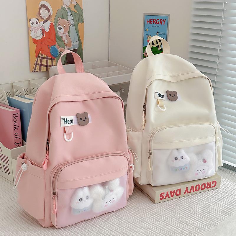 Mochila Transfronteiriça Leve e de Grande Capacidade para Estudantes - Ideal para Ensino Fundamental II, Ensino Médio e Faculdade.