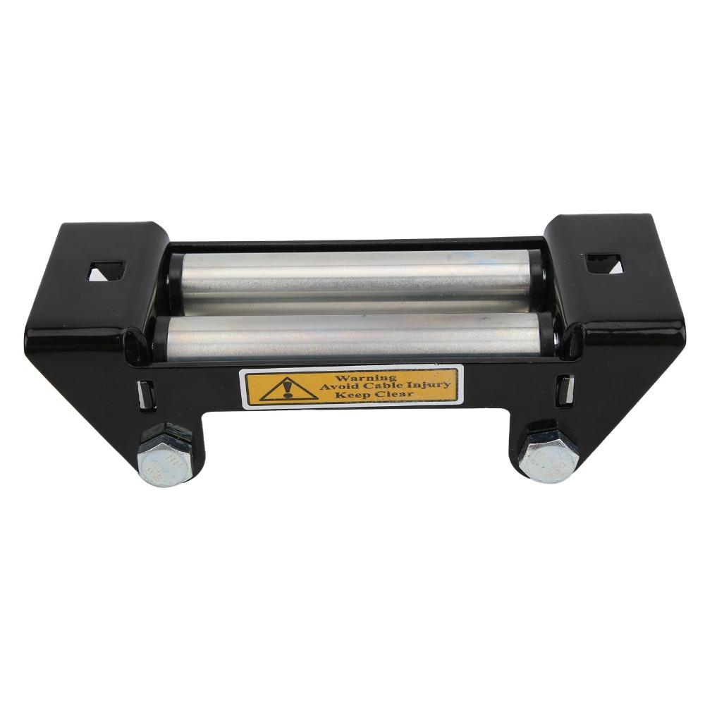 Iron Zinc Plated Universal Winch Fairlead Bolt Pattern Mount Roller Cable Guide For Steel Cable