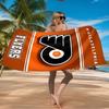 Flyers Hockey Logo Art Beach Towel Microfiber Beach Towel, Lightweight and Quick-Dry, for Summer Travel, Swimming Pool Fan Birthday Gift