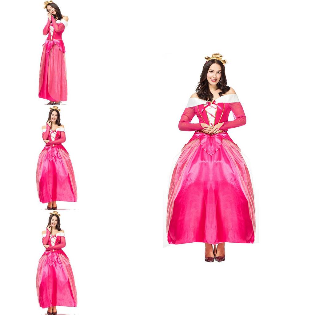 Enchanting Pink Sleeping Beauty Princess Aurora Adult Costume For Dreamy Occasions