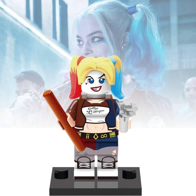 Premium Plastic Diy Poison Ivy Catwoman Quinn Two-face Building Blocks Toy Set