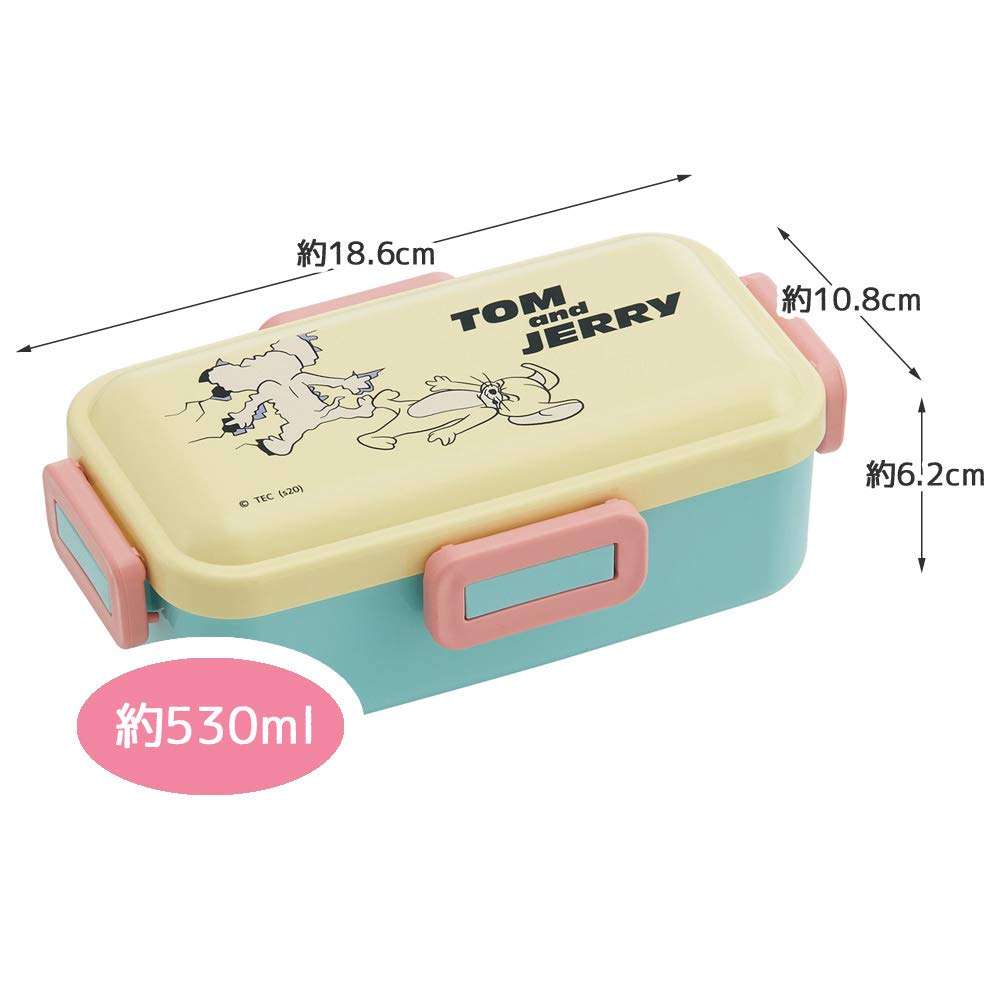 Skater Silver Ion Antibacterial Softly Serving Lid Lunch Box 530ml Tom Jerry Art PFLB6AG Ag+ Dome-Shaped &