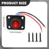 Rocker Switch Panel Red Light LED Panel Replaces Hardware Pre Wired On Off Toggle Switch for RV Work 12-24V Cars Yachts