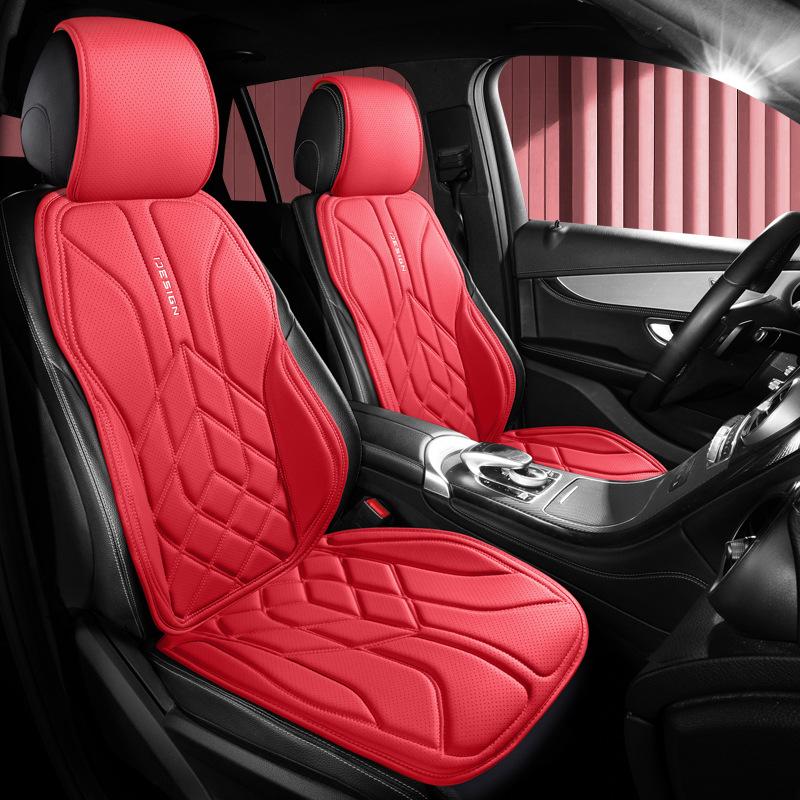 Universal Genuine Leather Auto Seat Case Four Season Automotive Breathable Comfortable Saddle Pad Seat Covers Fit For Auto Seats Case Protective
