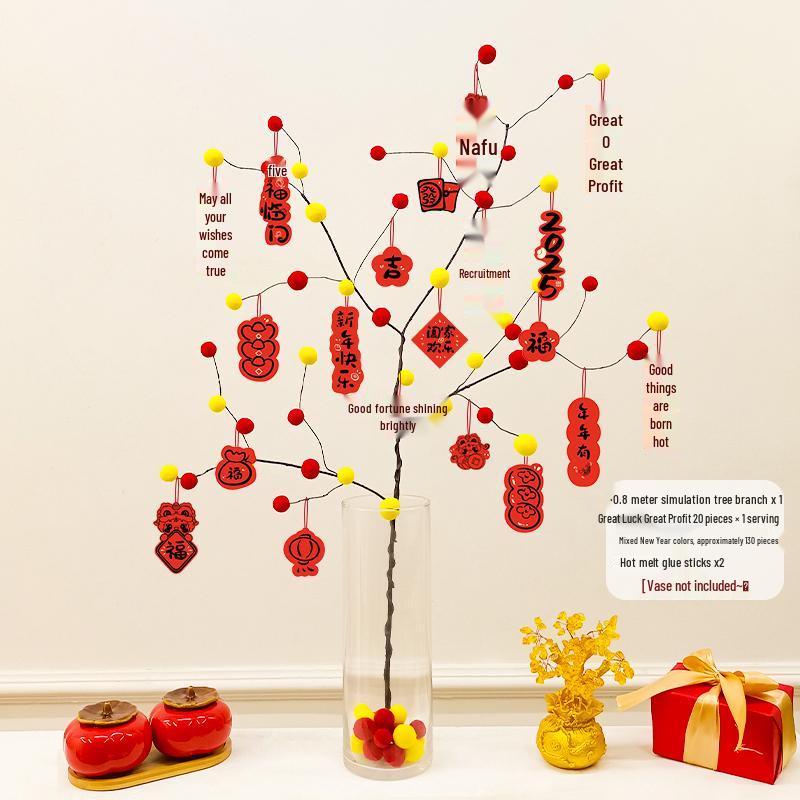 2026 Year of the Horse Spring Festival Couplets - Entrance Decoration with Fu Character Sticker