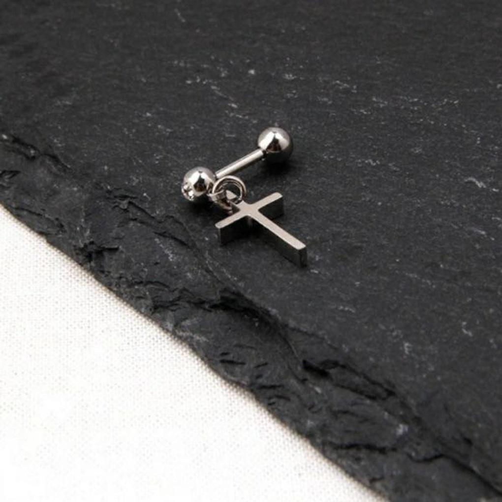 ARTRIA Surgical Steel Cross Piercing ATPPCSC0029WHF