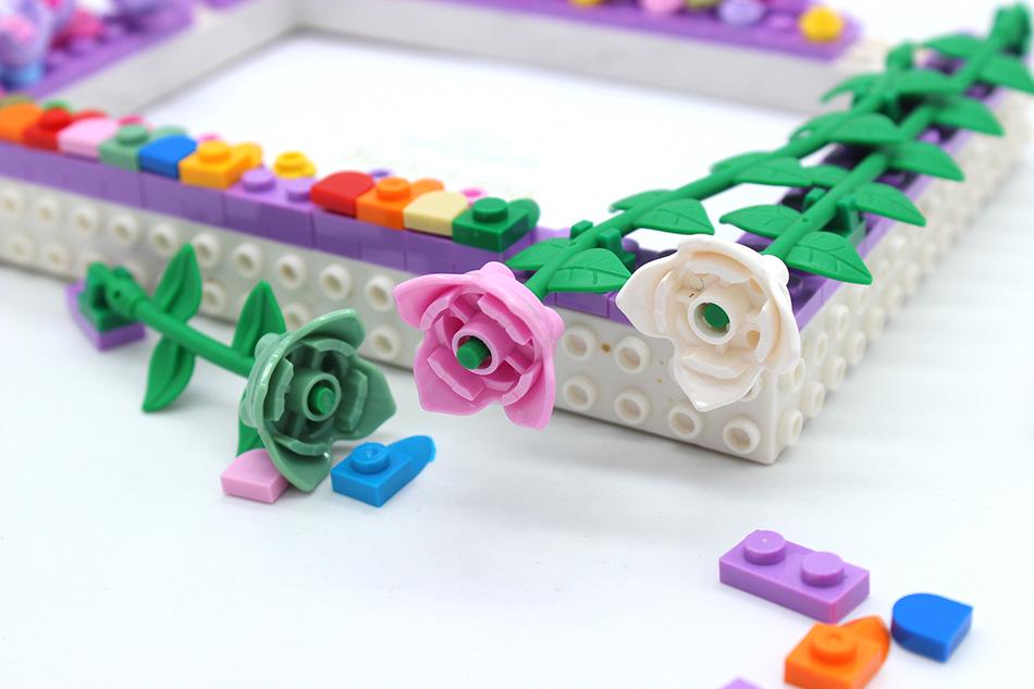 Pin Yi Jarní květina DIY Dětské stavebnice Rámeček na fotky - Kreativní ručně vyráběný stojánek a dárek pro děti