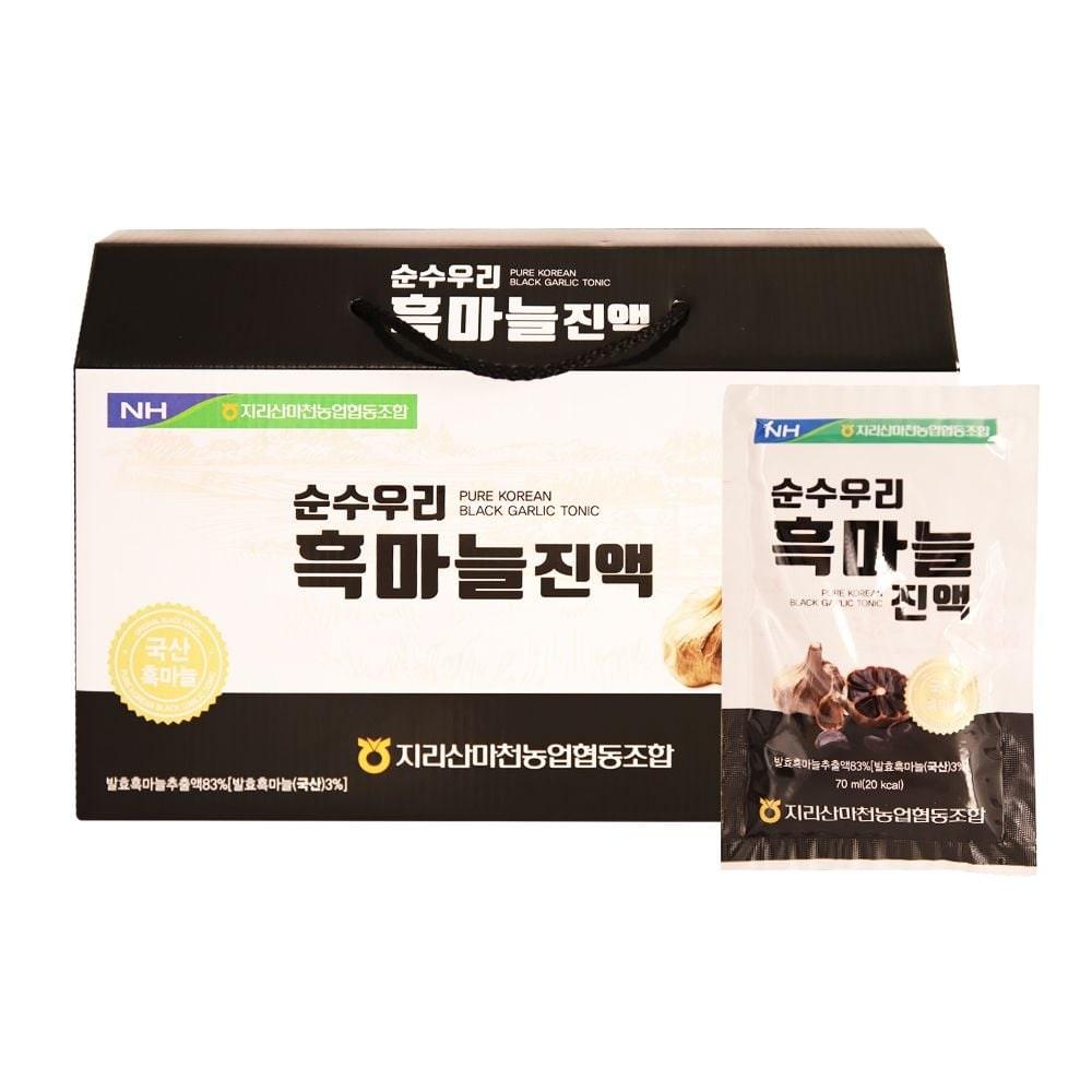 Nonghyup Soonsoo Woori Black Garlic Extract 70ml 30 Pouches Set Holiday Gift Set