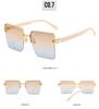 2022 Spring European & American Celebrity Square Frame Sunglasses - Milan Fashion Half-Frame