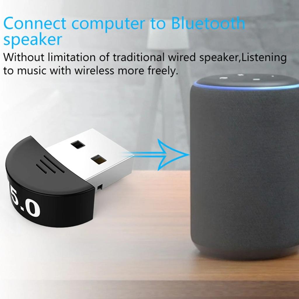 USB Bluetooth 5.0 Wireless Audio Music Stereo Adapter Receiver 4 TV PC