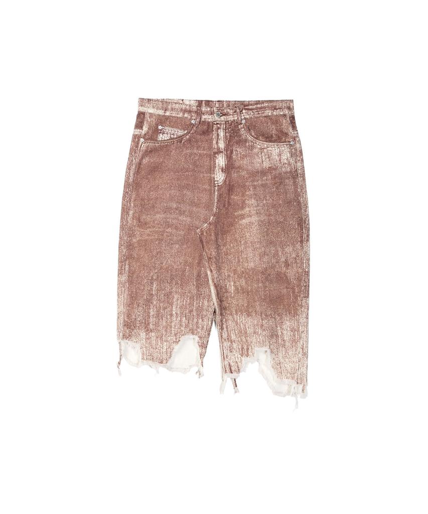 Camper Lab Paint Denim Skirt Terracotta Au00032-003