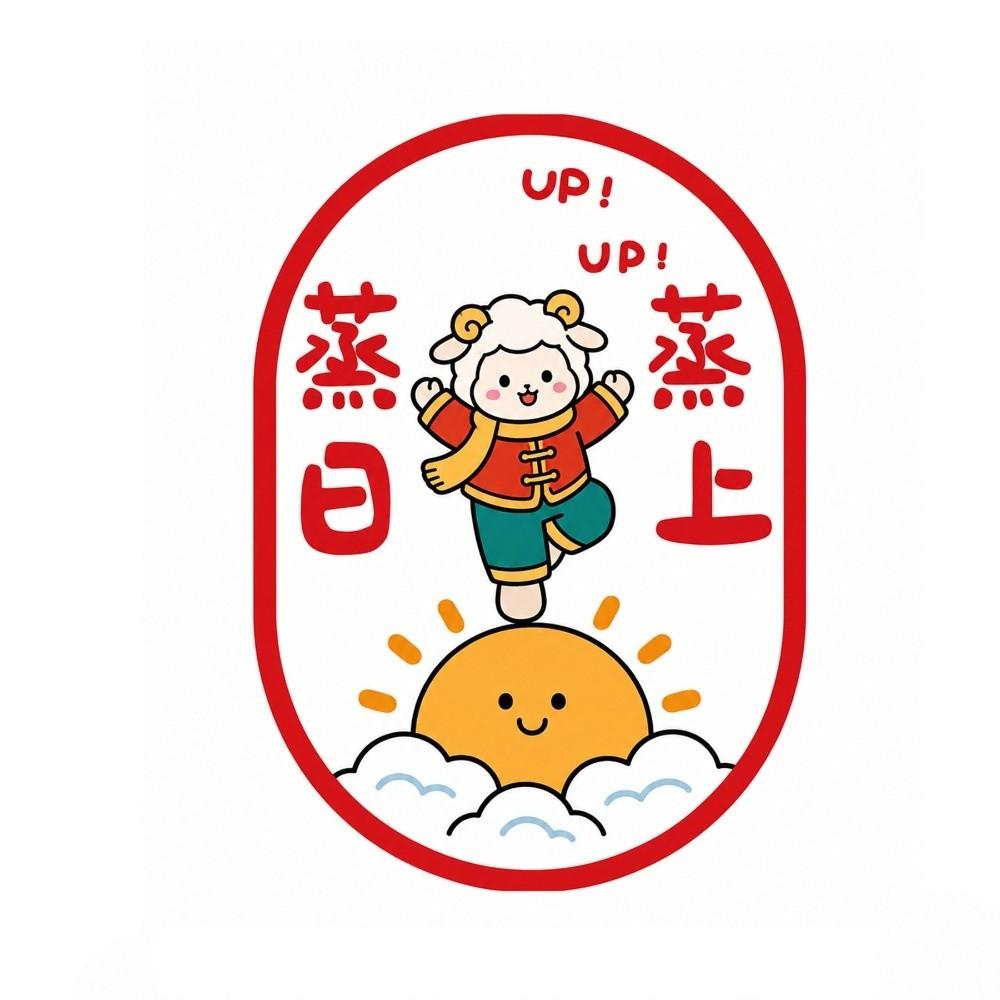Blessing Words Good Luck Window Sticker Waterproof Lamb Sheep Door Stickers  Chinese New Year