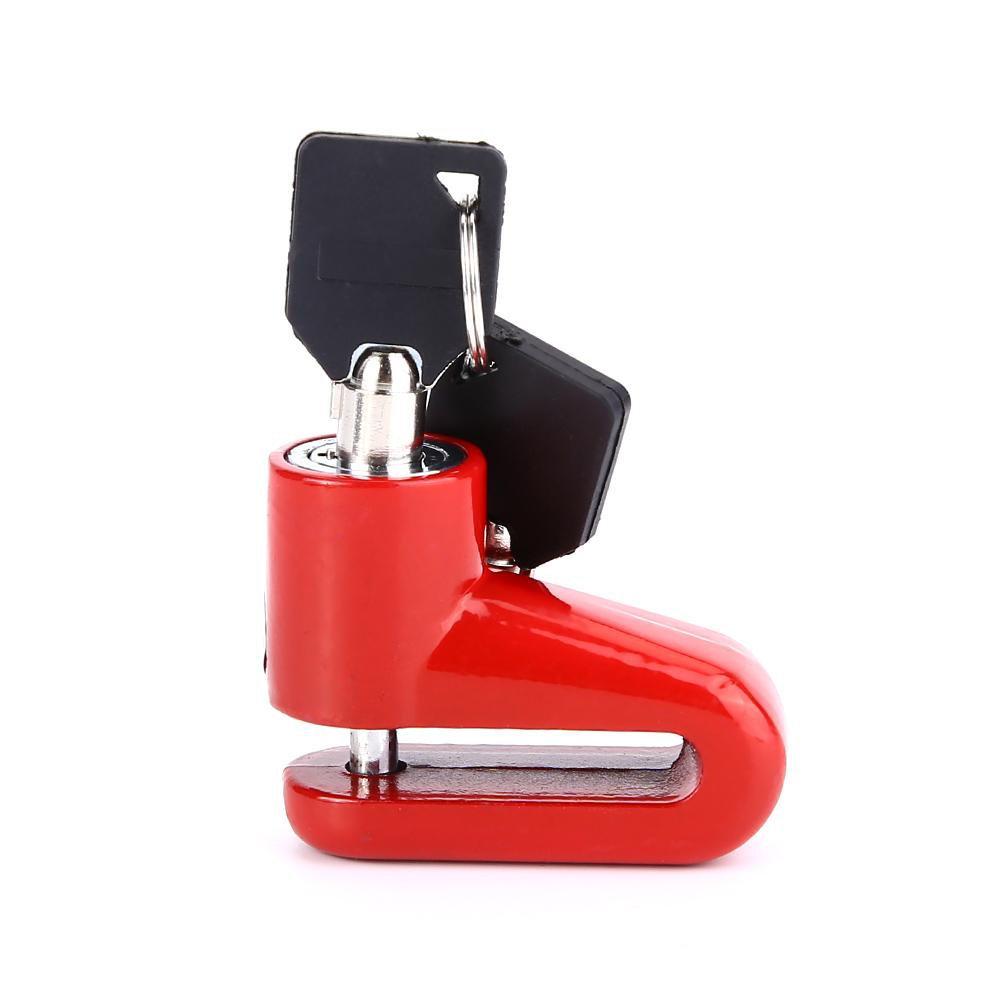 Universal Disc Brake Anti-theft Lock for Motorcycles & Bicycles with Forged Alloy Steel & Copper Lock Cylinder