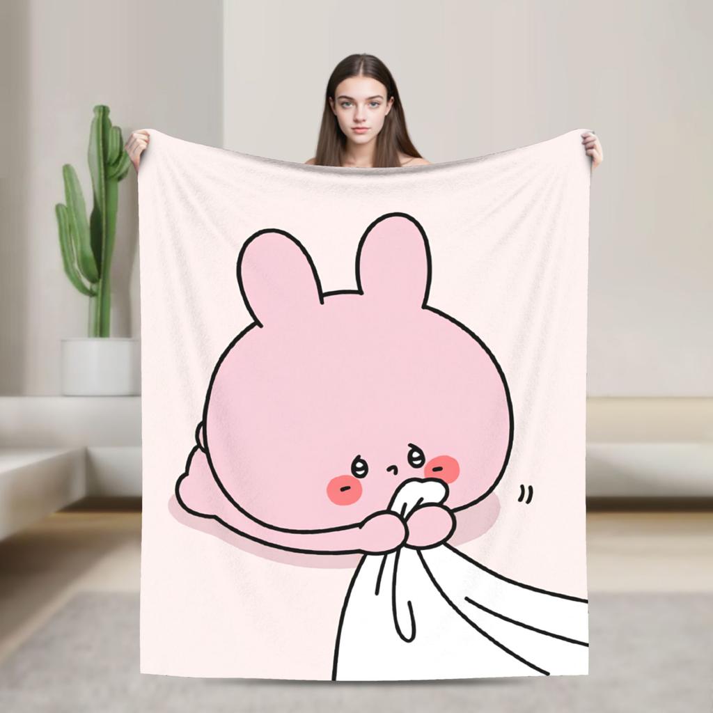 Asamimichan und Anemimi Super Warme Decke Junge Mädchen Plüsch Bettwäsche Überwürfe Flauschige Sofa Sessel Flanell Bettbezug Sofa Bettdecke