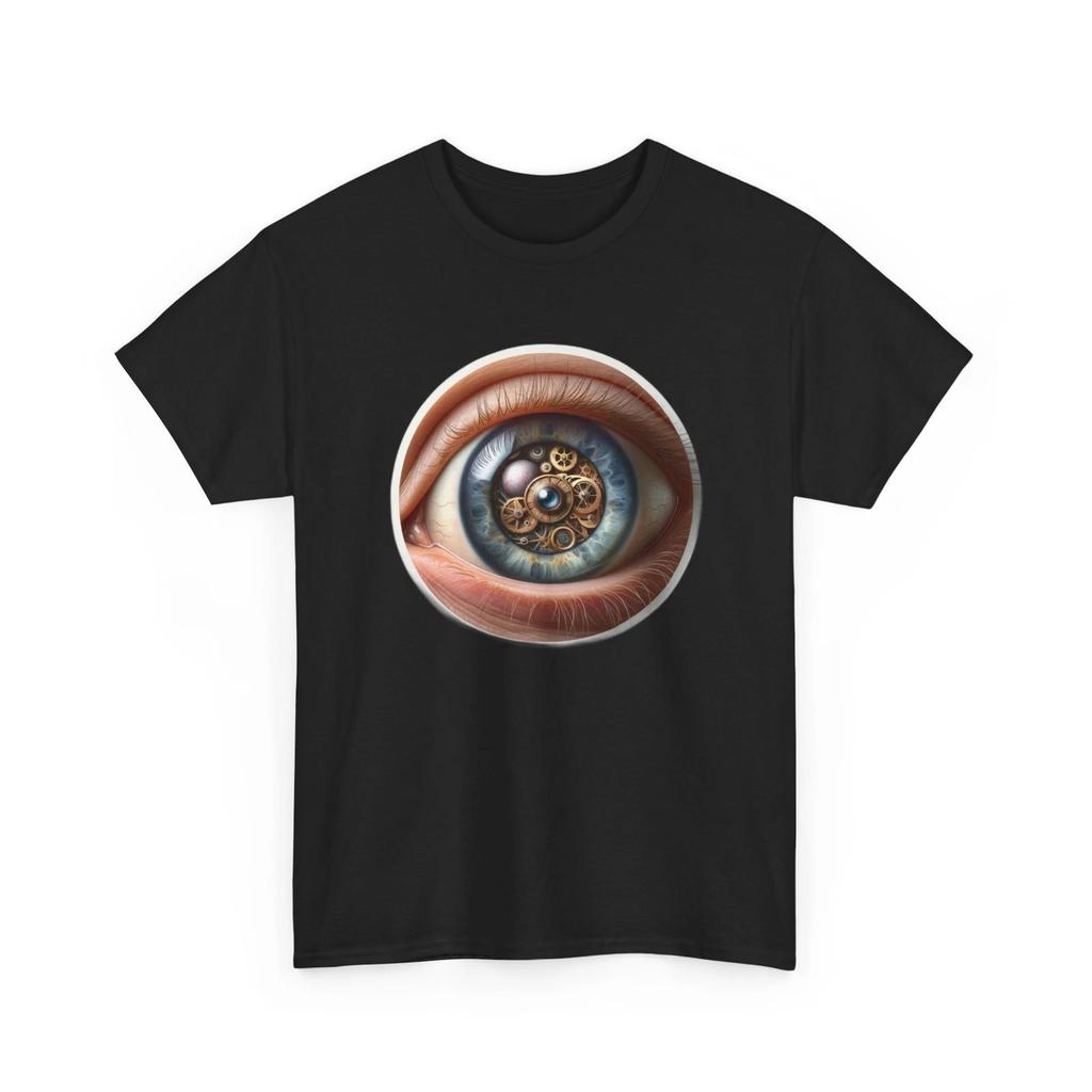 Unisex Adult T Shirt Surreal Eye Clockwork Dreamlike Steampunk Brainwash Graphic