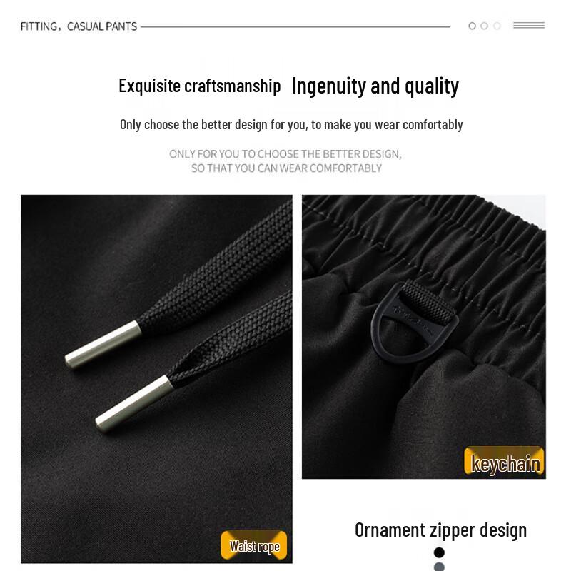 Jeep Men's Autumn/Winter Fleece-Lined Straight-Leg Casual Pants