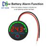 DC7-55V Voltage and Power Indicator Round LED Indicator Universal Battery Power Display for Lithium Batteries Power-Off Memory