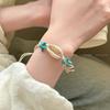 Seaside travel shell starfish bracelet female bohemian creative woven conch bracelet holiday wind hand
