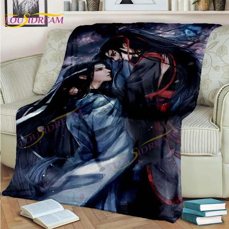 Official Grandmaster of Demonic Blanket Cartoon Blankets Wei Wu Xian Blankets Bed Sofa Soft Blanket Novel Lover Fan Gifts