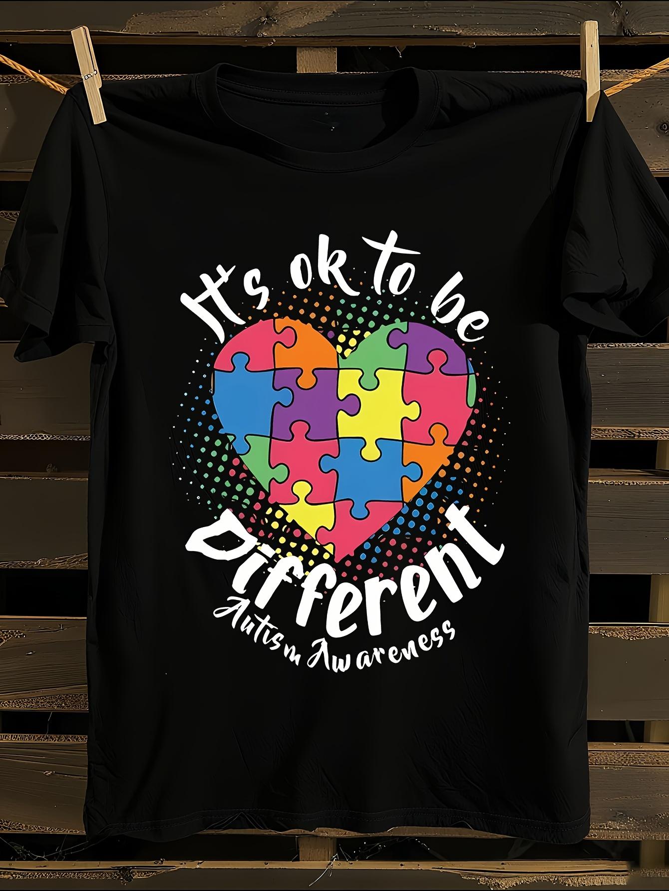 WoAutism Awareness It S Okay to Be Different Colorful Hea... XXXXL