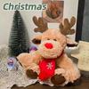 Weihnachten Kleines Reh Plüschtier, Niedliche Cartoon Elch Puppe Figur