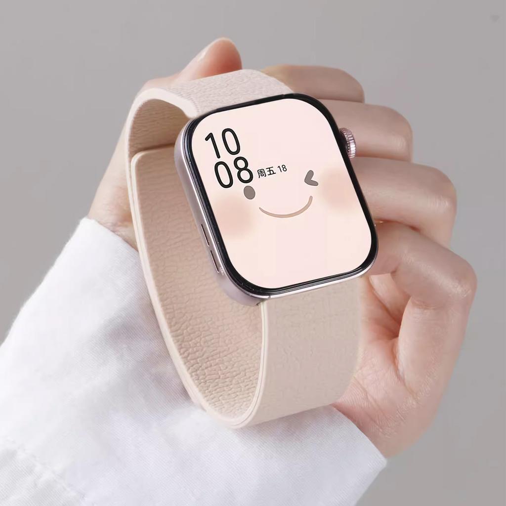 Licsi mintás szíj Huawei watch fit 4 4pro készülékhez Mágneses szilikon hurok szíj Huawei watch fit 3 sport karkötőhöz