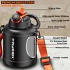 FAYREN 1300ml 1600ml High Capacity Outdoor Mountain Climbing Insulated Stainless Steel Sports Water Bottle with Strap