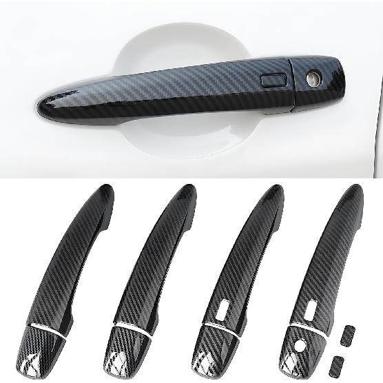 Exterior Door Handle Cover Protector Trim For 2024 2025 Nissan Altima, 2024 2025 Nissan Sentra Accessories(2. Carbon Fiber Grain)