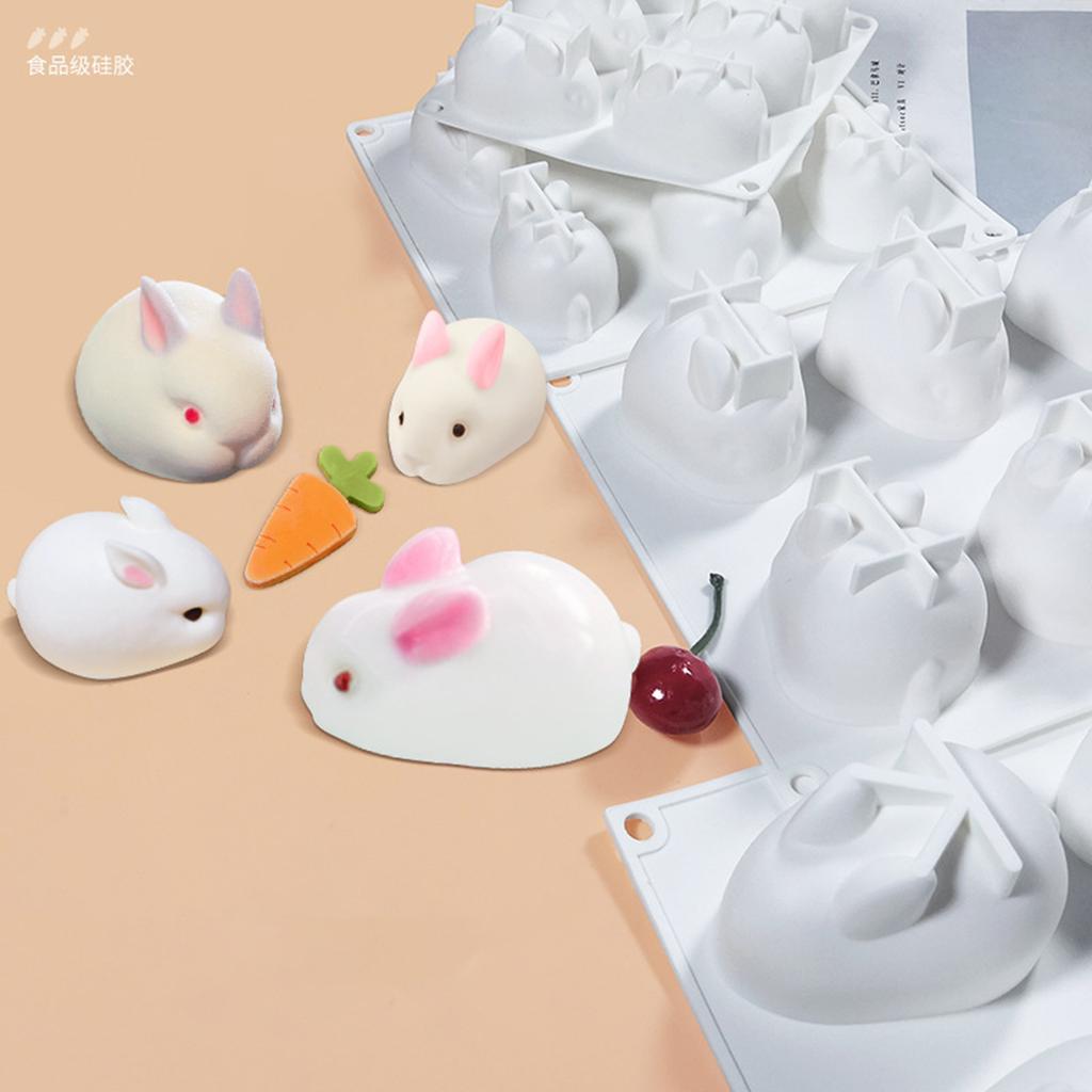 Silicone Rabbit Mousse Cake Mold for Baking Durable Non-Stick Easy Clean