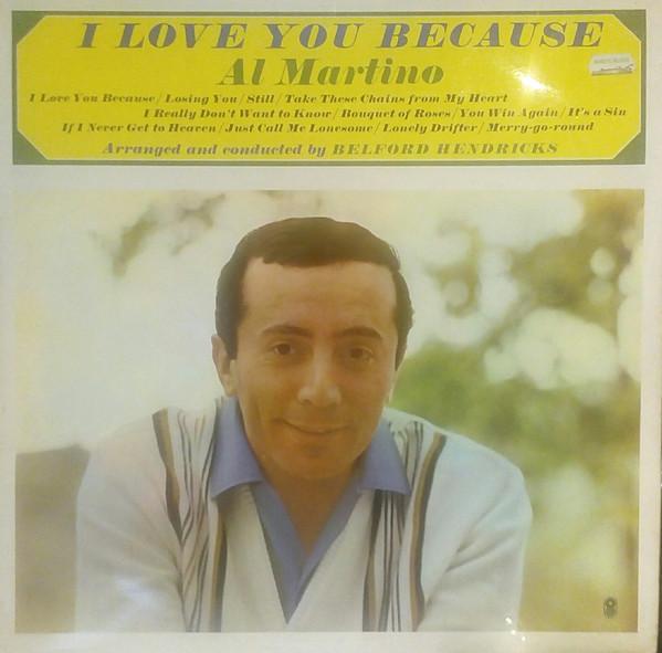 

LP Record AL MARTINO - I Love You Because ST980 World Record Cl UK Pop Used
