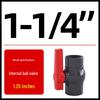 PVC Internal Thread Ball Valve - Double Thread Water Pipe Fitting (Sizes: 20, 25, 32, 40, 50, 63, 75, 110)