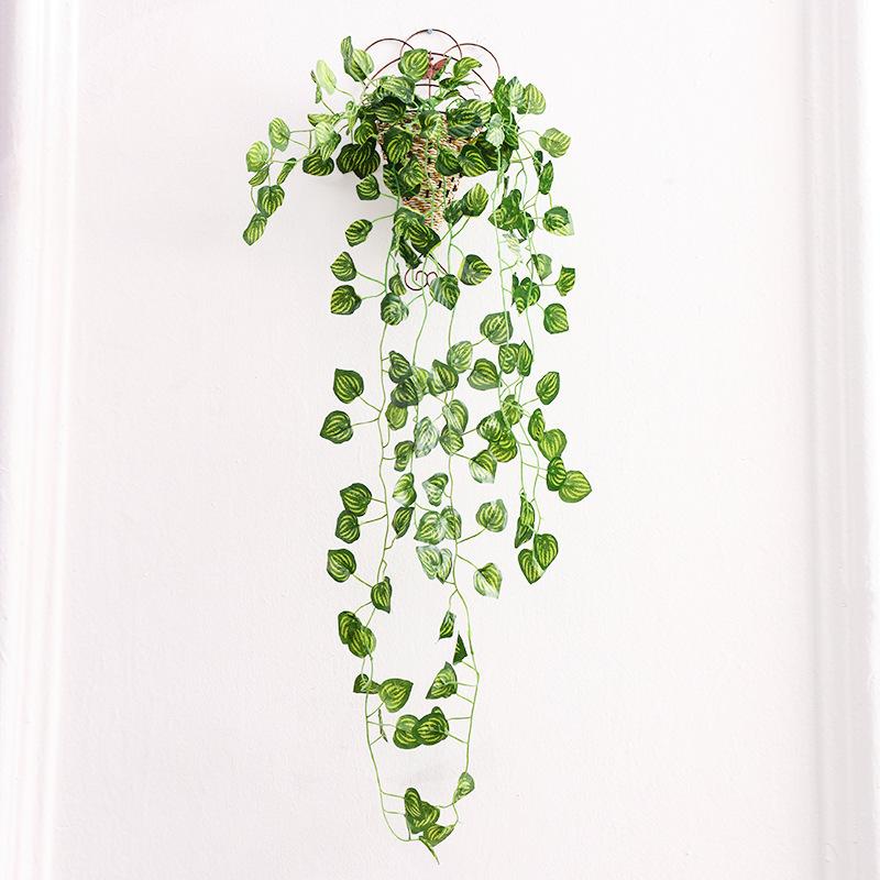 Artificial Green Willow Wall Hanging Indoor Living Room Hanging Basket Plant Wall Green Plant False Flower Vine Vine Hanging Decoration