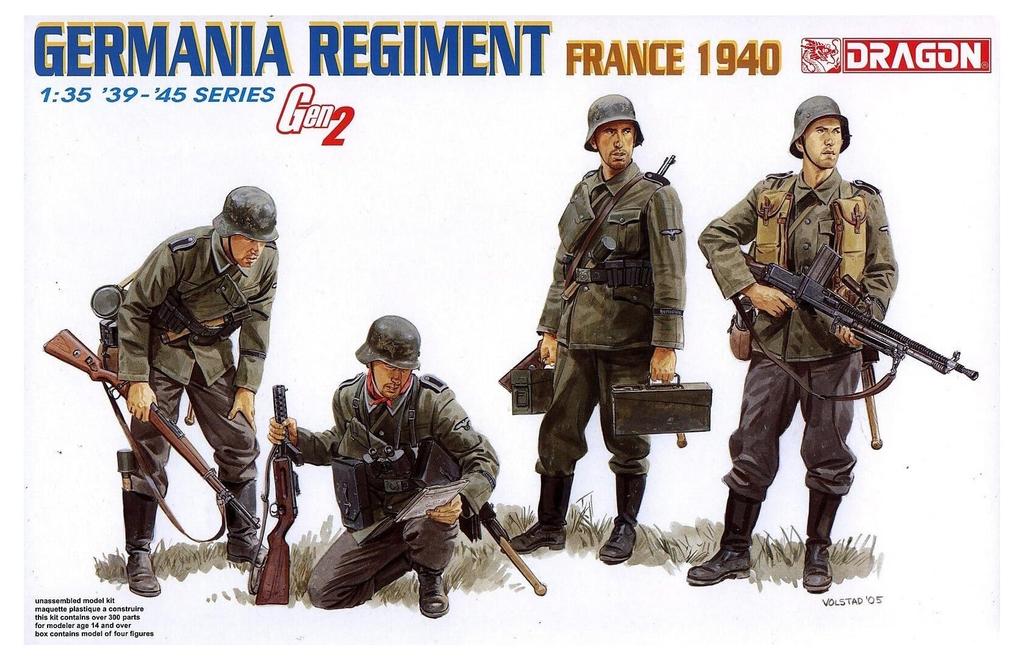 Dragon 1/35 Germania Regiment France 1940 Plastic Model