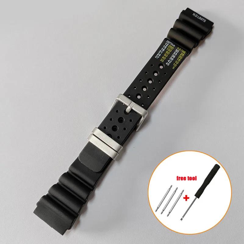 20mm 22mm 24mm ND Limits Silikonowy Pasek Nurkowy dla Seiko Water Ghost Żywica Męski Pasek do Zegarka Sportowego dla Casio dla Citizen Promaster