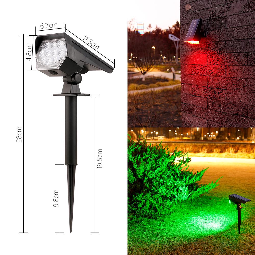 Solar Outdoor Waterproof Spotlight: Garden & Landscape Dual-Use Tree Light Solar Spotlight