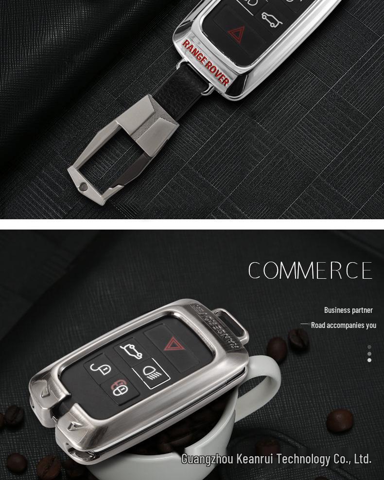 Leather Key Cover for 2019 Land Rover & Jaguar: Fits Range Rover, Evoque, Freelander