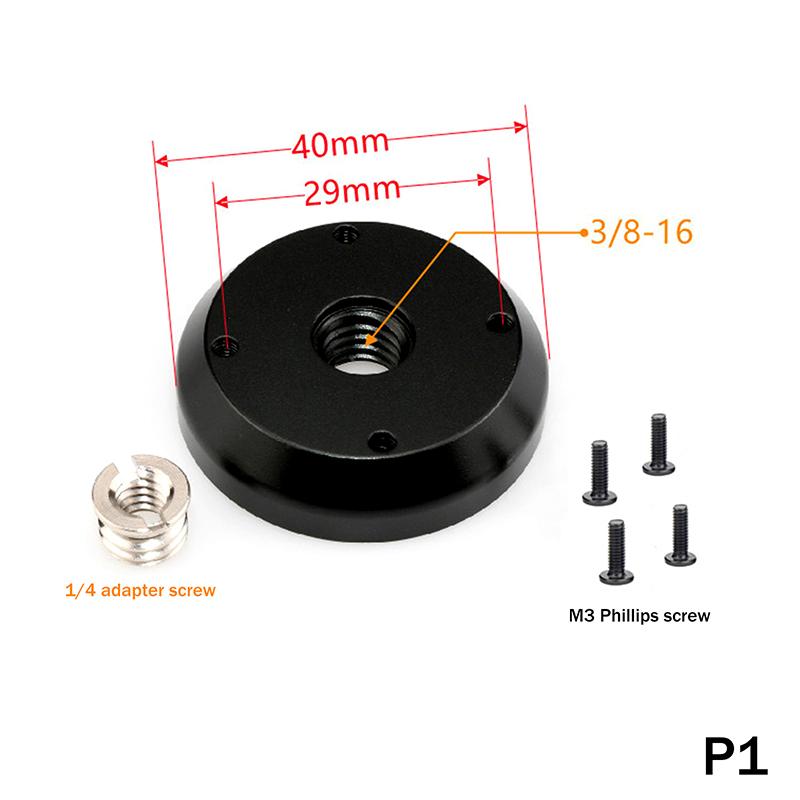 Sko Montering Metalplade Vægmontering 1/4 3/8 Tomme Gevind Stativ Adapter Holder Til Projektor Skærm Camping Lys Blitz Kamera