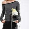 Womens PU Leather Cylinder Bag Shoulder Crossbody Round Bag Vintage Bucket Handbag with Double Metal Zipper Top Handle